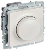 Диммер поворотно-нажимной 600Вт, Жемчуг, Brite IEK BR-D20-0600-K36
