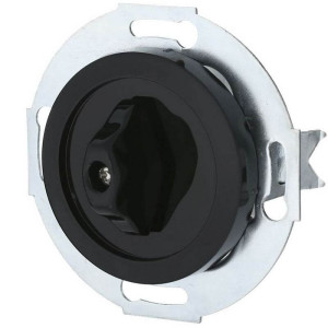 Выключатель поворотный 2 кл. (4 положения), Черный, Vintage LK Studio 880608-1