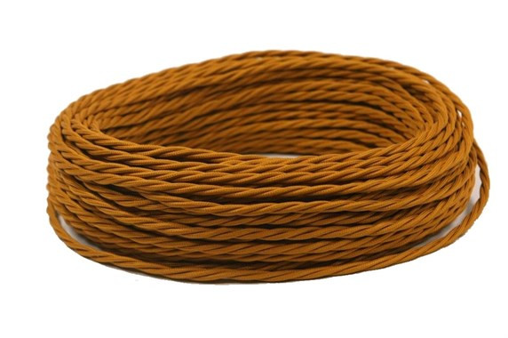 Ретро кабель витой 3x0,75 Медный, Interior Wire ПРВ3075-МДН (1 метр) Ретро кабель витой 3x0,75 Медный, Interior Wire ПРВ3075-МДН (1 метр)