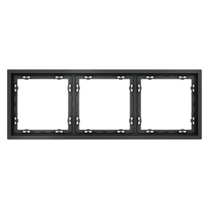Рамка 3 местная, пластик, Графит, Voltum S70 VLS100307