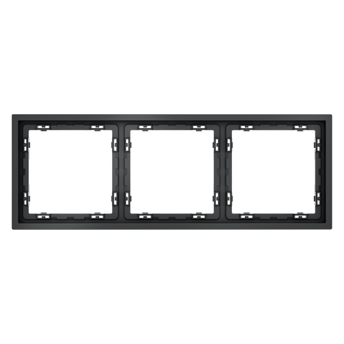 Рамка 3 местная, пластик, Графит, Voltum S70 VLS100307