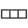 Рамка 3 местная, пластик, Графит, Voltum S70 VLS100307