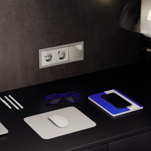 Выключатель 1кл., с подсв., Шелк, Voltum S70 VLS010204