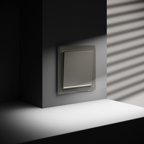 Выключатель 1кл., с подсв., Шелк, Voltum S70 VLS010204