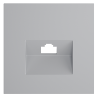 Лицевая панель для розетки компьютерной RJ45 Cat.6, Серый, S70 Voltum VLS001316