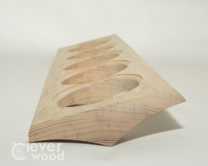Накладка 5 местная межблокхаусная деревянная 403x118, Clever Wood