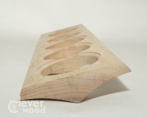 Накладка 5 местная межблокхаусная деревянная 403x118, Clever Wood