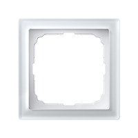 Рамка 1 местная, натуральное стекло, Белый, ArtGallery SE GAL320101