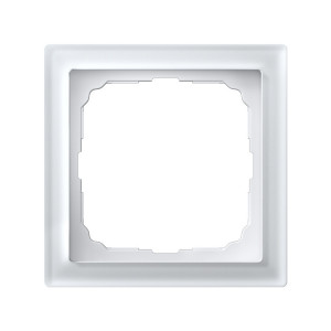 Рамка 1 местная, натуральное стекло, Белый, ArtGallery SE GAL320101