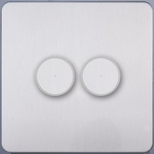 Ретро диммер 2 кл. 20-500Вт 250В (внутренний монт.), Никель, Merida Salvador SBAN55B5A9