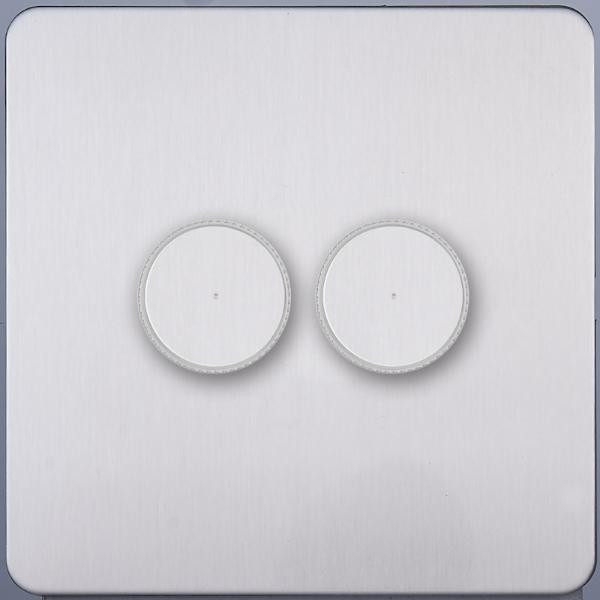 Ретро диммер 2 кл. 20-500Вт 250В (внутренний монт.), Никель, Merida Salvador SBAN55B5A9