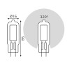 Лампа светодиодная Gauss G4 4.5W 4100K прозрачная 107807204