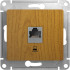 Розетка компьютерная RJ45 Cat. 5e, Дуб, Glossa SE GSL000581K