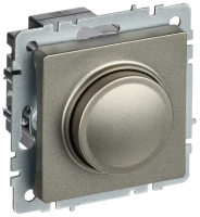 Диммер поворотно-нажимной 600Вт, Шампань, Brite IEK BR-D20-0600-K37