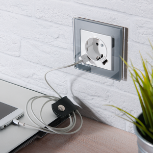 Розетка с З/К и USB зарядкой, тип А+A, Белый, Werkel W1171501