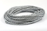 Ретро кабель витой 3x4 Серебристый шелк, Interior Wire ПРВ3400-СРШ (1 метр)