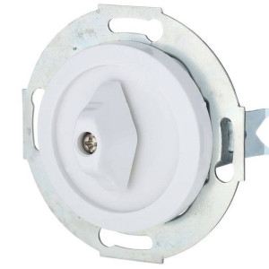 Выключатель поворотный 2 кл. (4 положения), Белый, Vintage LK Studio 880604-1