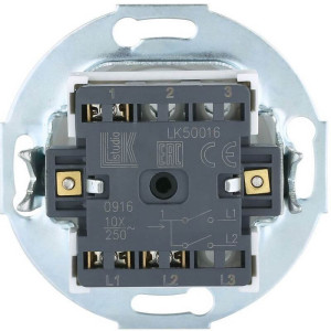 Выключатель поворотный 2 кл. (4 положения), Белый, Vintage LK Studio 880604-1