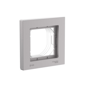 Рамка 1 местная влагозащищенная IP44, Алюминий, AtlasDesign Aqua SE ATN440301