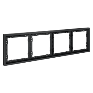 Рамка 4 местная, пластик, Графит, Voltum S70 VLS100407