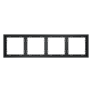 Рамка 4 местная, пластик, Графит, Voltum S70 VLS100407