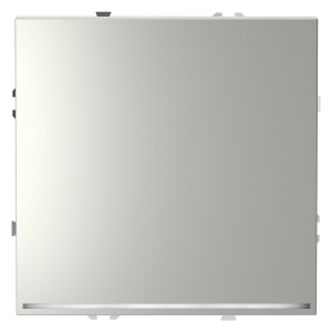 Выключатель 1кл., с подсв., Сталь, Voltum S70 VLS010205