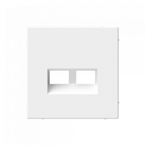 Лицевая панель для розетки компьютерной 2-ой RJ45 Keystone, Лотос, ArtGallery SE GAL001390