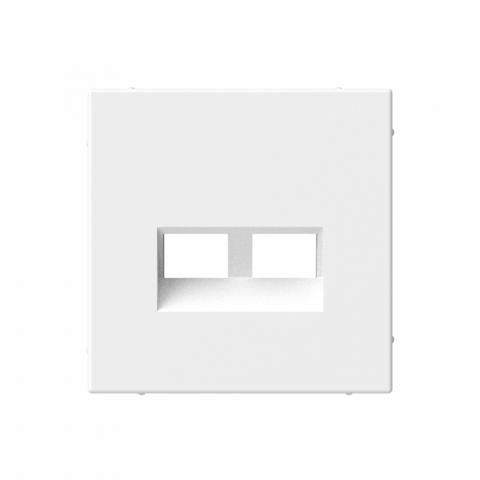 Лицевая панель для розетки компьютерной 2-ой RJ45 Keystone, Лотос, ArtGallery SE GAL001390