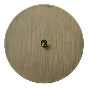 Выключатель тумблерный 1 кл. (внутренний монт.) капля, Бронза, Аrt Salvador EU030103A01