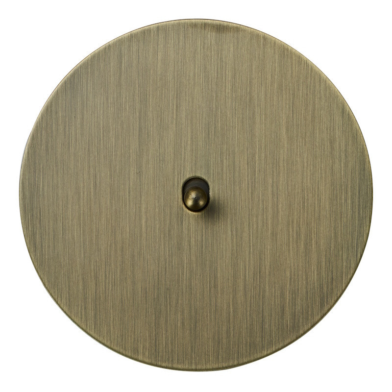 Выключатель тумблерный 1 кл. (внутренний монт.) капля, Бронза, Аrt Salvador EU030103A01