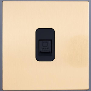 Розетка компьютерная RJ45 (внутренний монт.), Золото, Castilla Salvador SJAN33BC13 Розетка компьютерная RJ45 (внутренний монт.), Золото, Castilla Salvador SJAN33BC13