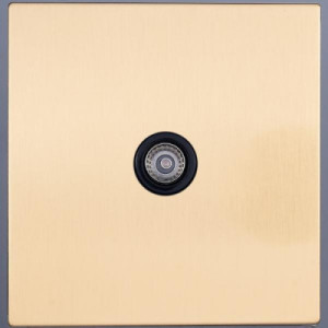 Розетка телевизионная TV(внутренний монт.), Золото, Asturias Salvador SJAN33CC14