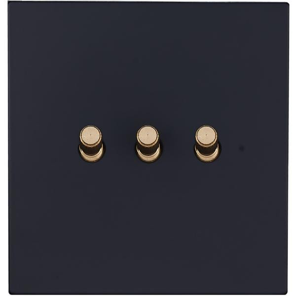 Выключатель тумблерный 3 кл. (внутренний монт.), Черный, Castilla Salvador SJAN13BC3