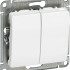 Выключатель 2 кл. проходной, Белый, Glossa SE GSL000165