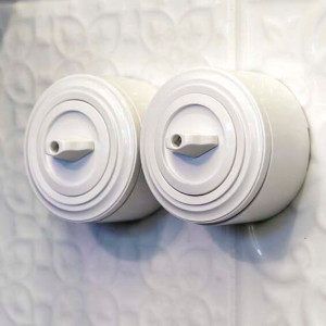 Подъемная коробка для выключателя и розетки, Белый, серия Vintage, LK Studio 889004-1