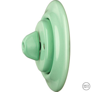 Выключатель поворотный 1 кл. проходной, ментол глянцевый, Katy Paty PNMEG6