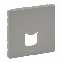 Лицевая панель розетки комп./ телеф. RJ45/RJ11, алюминий, Valena Life Legrand 755412