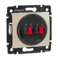 Розетка 2-ая акустическая, слоновая кость, Valena Classic Legrand 774324