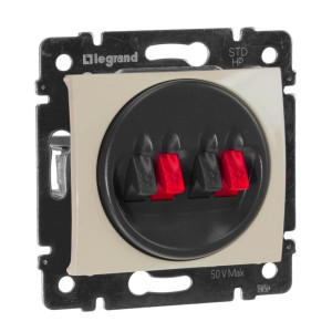 Розетка 2-ая акустическая, слоновая кость, Valena Classic Legrand 774324