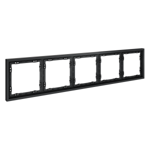 Рамка 5 местная, пластик, Графит, Voltum S70 VLS100507