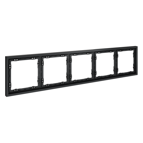 Рамка 5 местная, пластик, Графит, Voltum S70 VLS100507