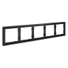 Рамка 5 местная, пластик, Графит, Voltum S70 VLS100507