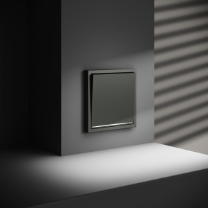 Выключатель 1кл., с подсв., Титан, Voltum S70 VLS010206