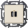 Розетка USB для зарядки, слоновая кость, INSPIRIA Legrand 673761