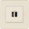Розетка USB для зарядки, слоновая кость, INSPIRIA Legrand 673761