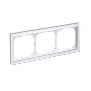 Рамка 3 местная, натуральное стекло, Белый, ArtGallery SE GAL320103