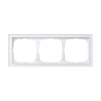 Рамка 3 местная, натуральное стекло, Белый, ArtGallery SE GAL320103