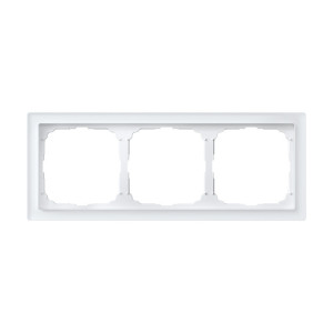 Рамка 3 местная, натуральное стекло, Белый, ArtGallery SE GAL320103