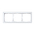 Рамка 3 местная, натуральное стекло, Белый, ArtGallery SE GAL320103
