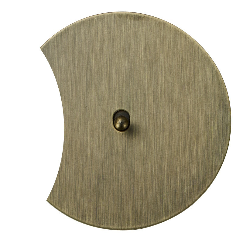 Выключатель тумблерный 1 кл. (внутренний монт.) капля дополнит., Бронза, Аrt Salvador  EU030203A01